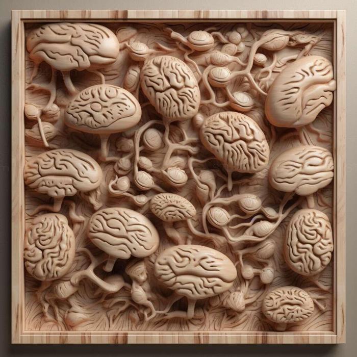 Patterns and decorations (Tiny Brains 2, PATTERN_1866) 3D models for cnc
